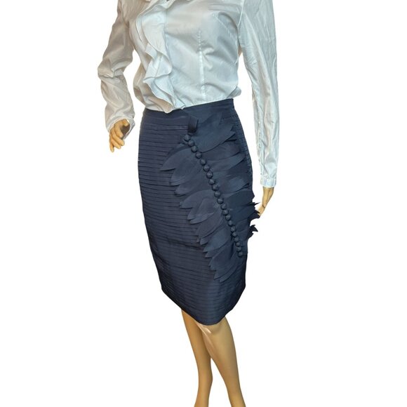 (5 for $25) down east Professional pencil skirt in navy Size 4 - Picture 1 of 9